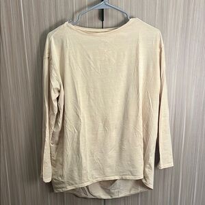 lululemon athletica Cream Long Sleeve Top